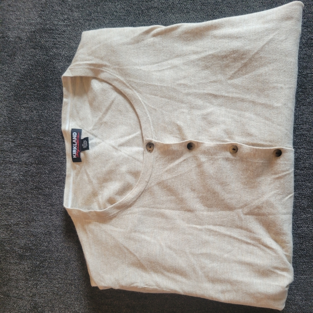 2x beige cardigan
